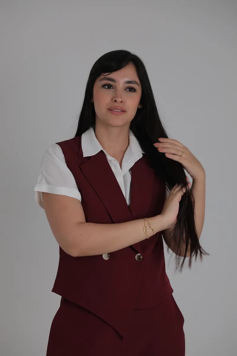 Burgundy V-Suit thumbnail 2