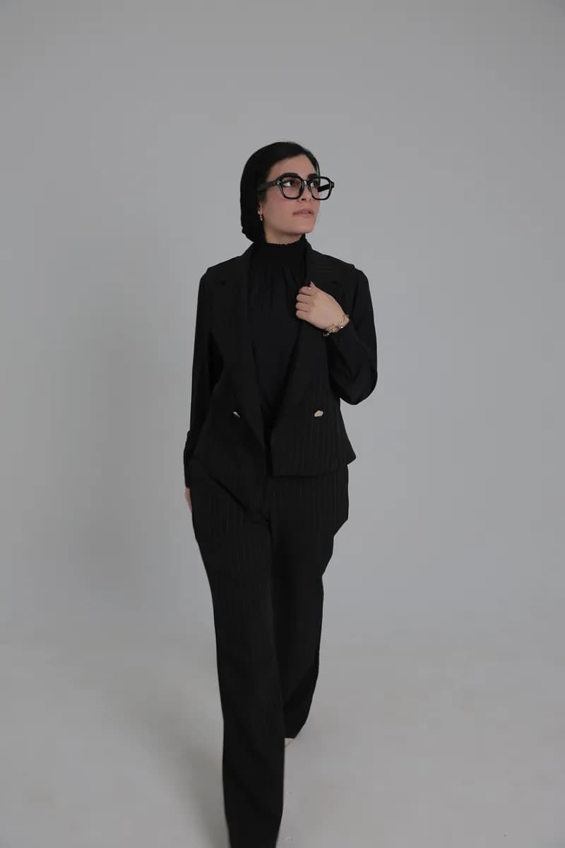 Black Pinstripe Suit thumbnail 3